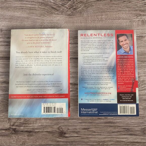 Relentless - Book, Study Guide & Devotional - By John Bevere - NWT - Picture 4 of 5